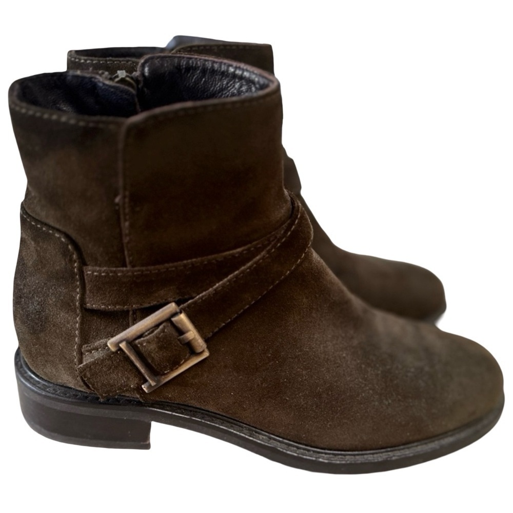 Women’s Aquatalia ankle bootie in brown suede size 7.5 - Picture 6 of 13
